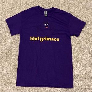 hbd grimace mcdonald’s tshirt size small